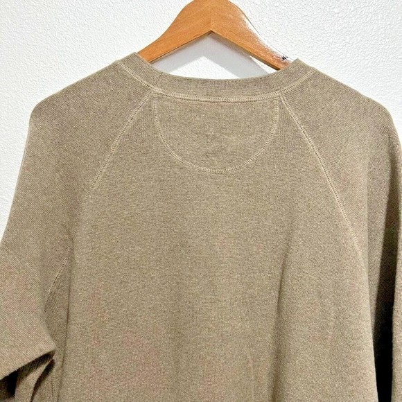 Eddie Bauer Men's Size XXL 100% Cotton Long Sleeves Pullover Sweater Brown - Picture 6 of 13